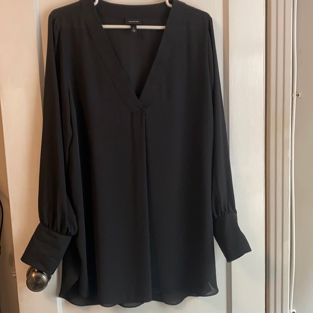 Darling black dressy tunic top